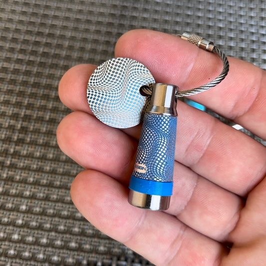 Blue Tanaka Ferruled Keychain / Single Prong Pitch Tool