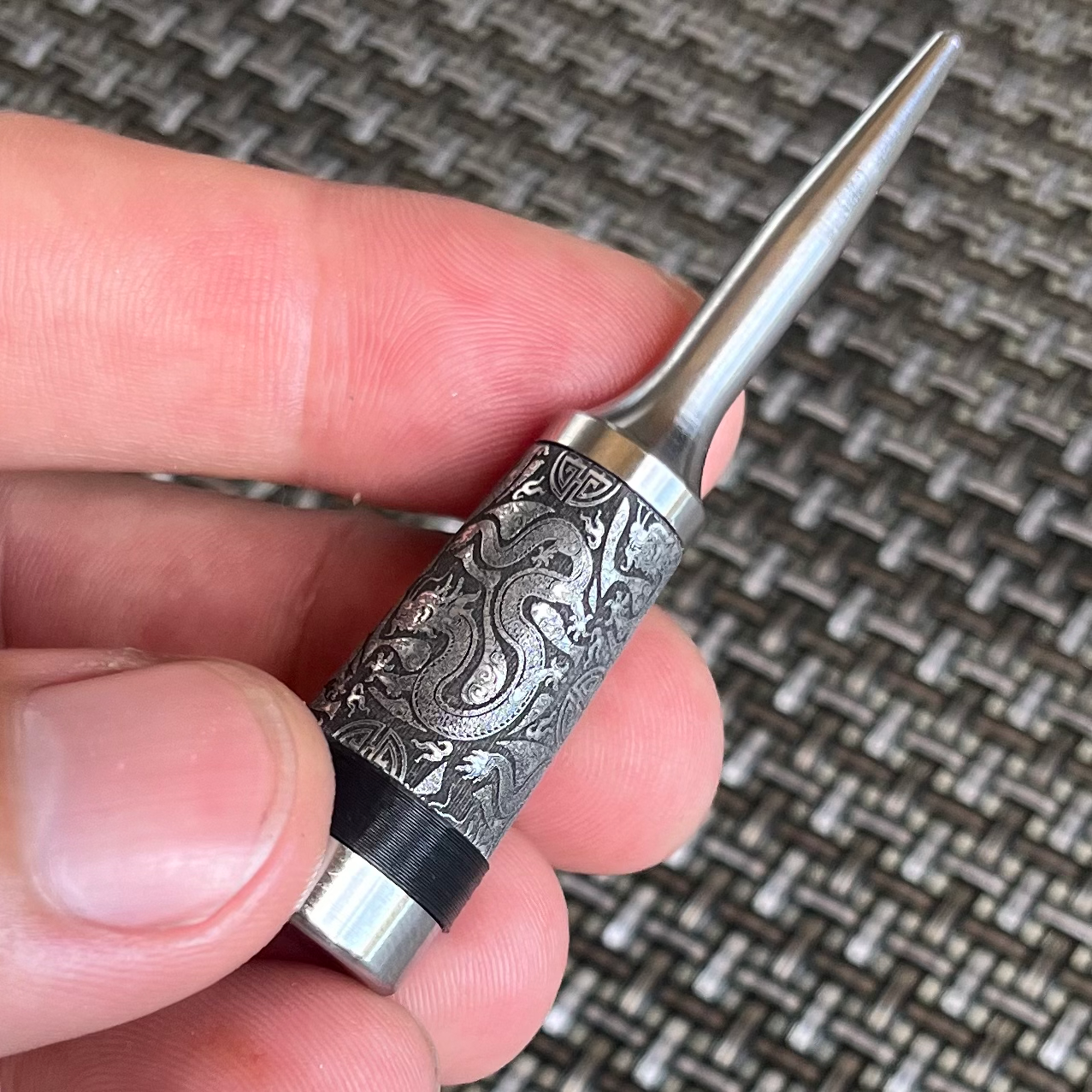 Fei Long Ferruled Keychain / Single Prong Pitch Tool
