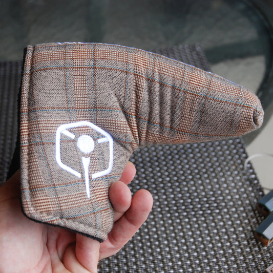 Tan Tweed Putter Cover