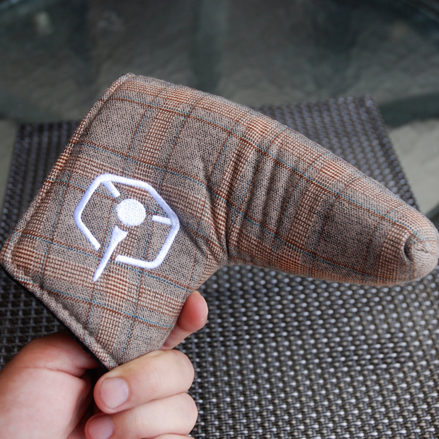 Tan Tweed Putter Cover