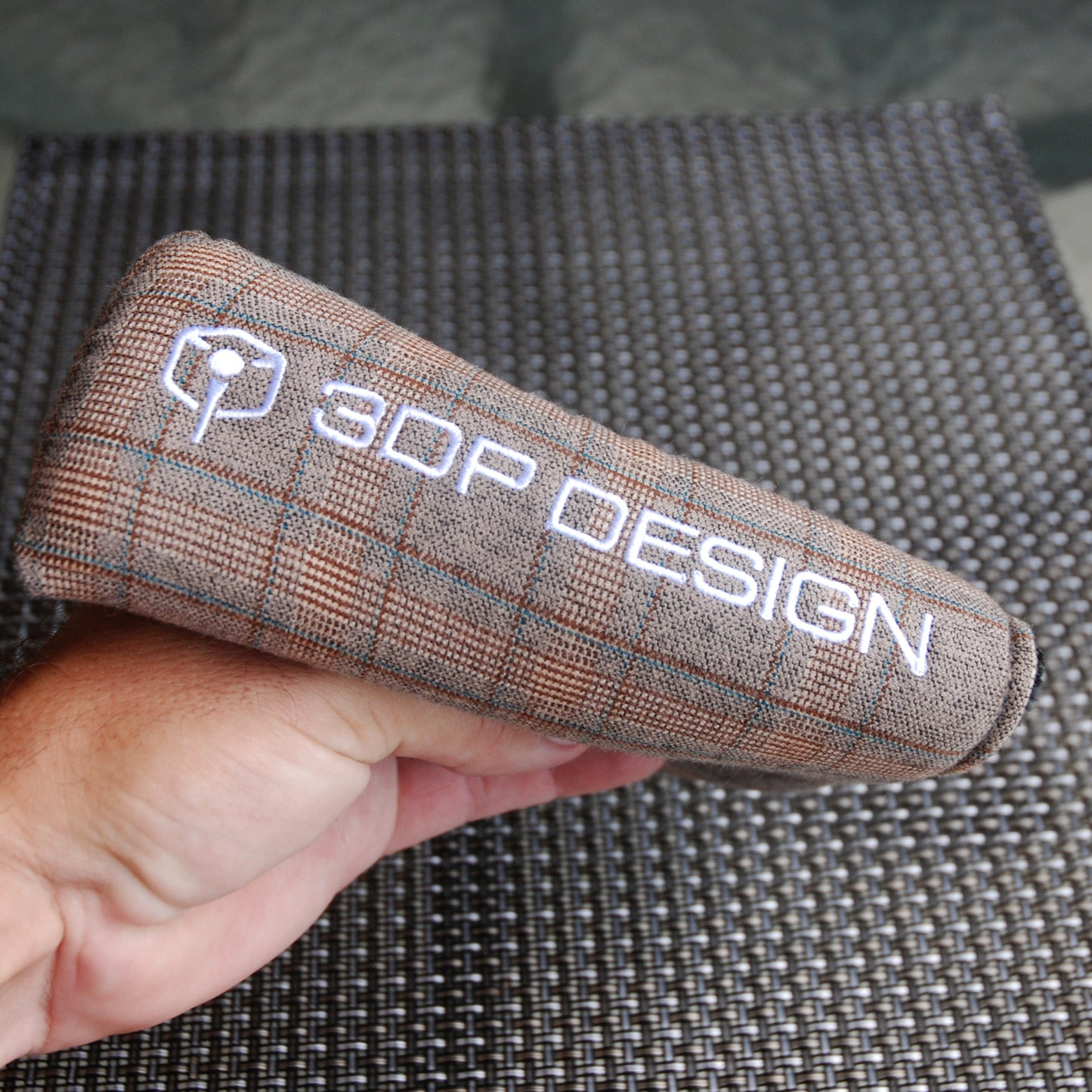 Tan Tweed Putter Cover