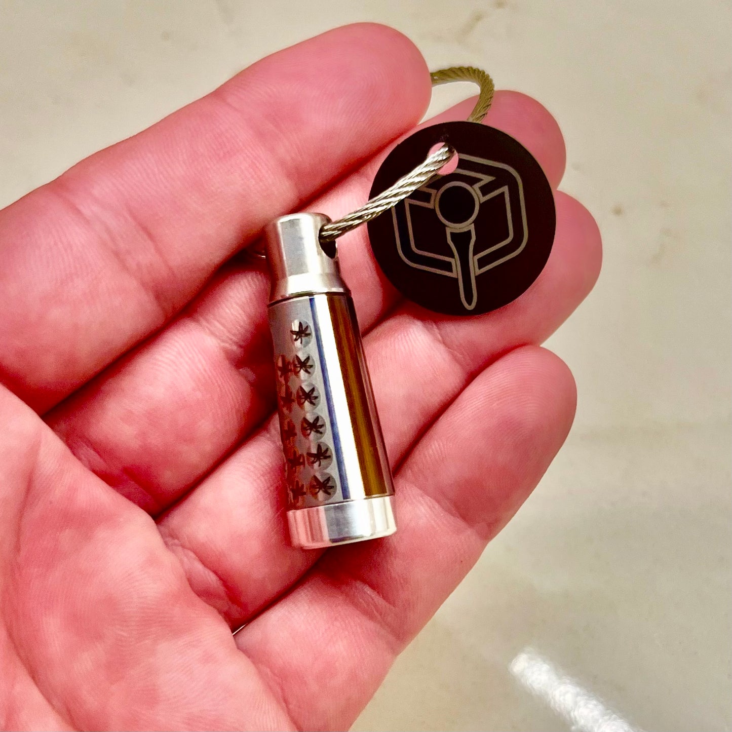 Ti "Dot the i" Ferruled Keychain