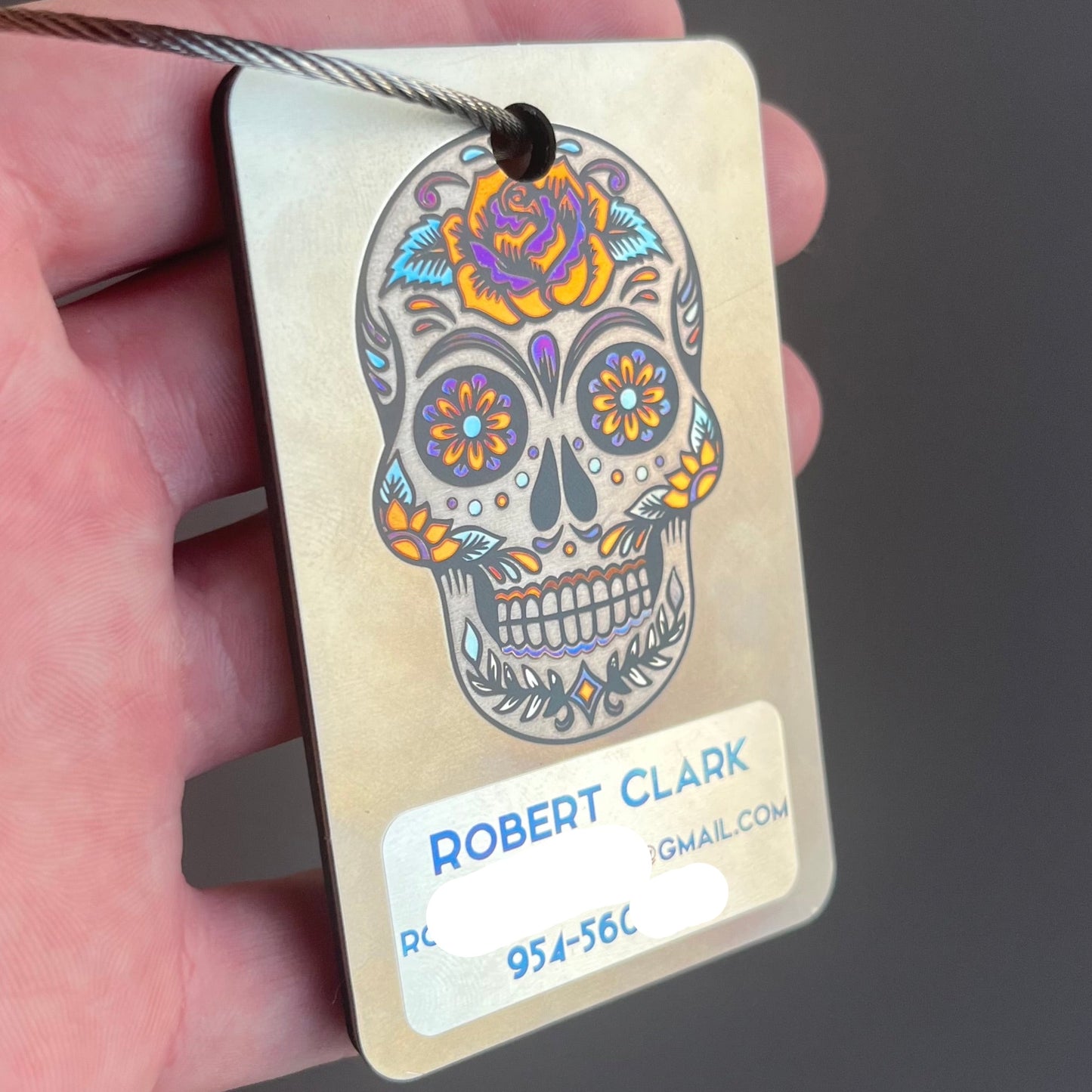 Calavera Custom Bag Tag