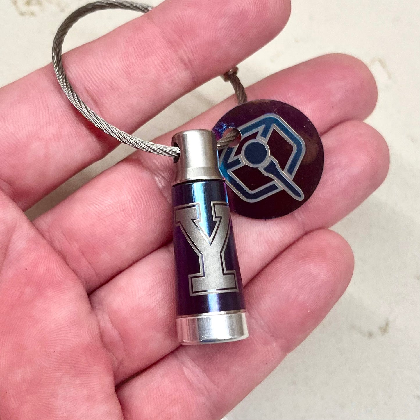 Ti “The Y Bomb" Ferruled Keychain