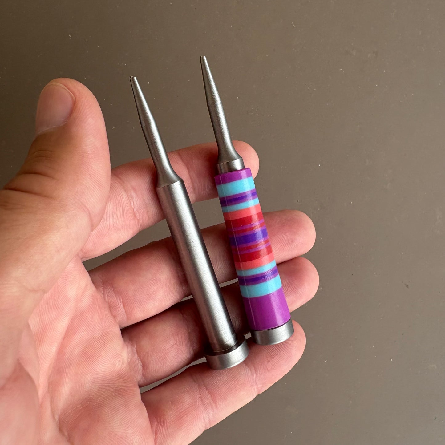 2" Double Deluxe Naked (Add Your Own Ferrule) Single Prong Pitch Tool