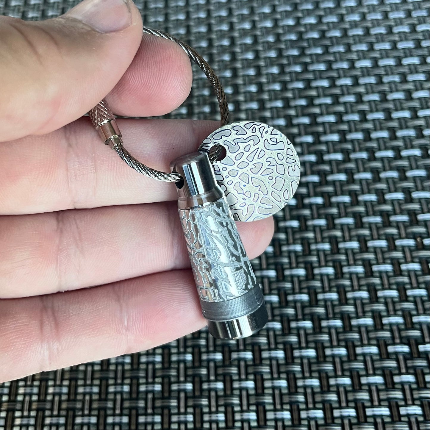 Grey LE Phunt Ferruled Keychain / Single Prong Pitch Tool