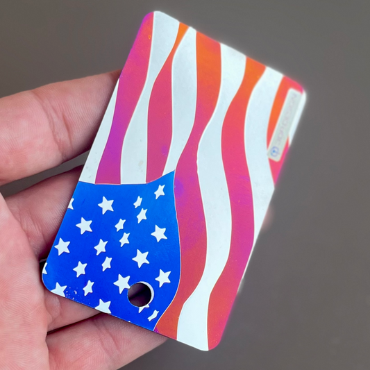 Old Glory (Waving) Custom Bag Tag