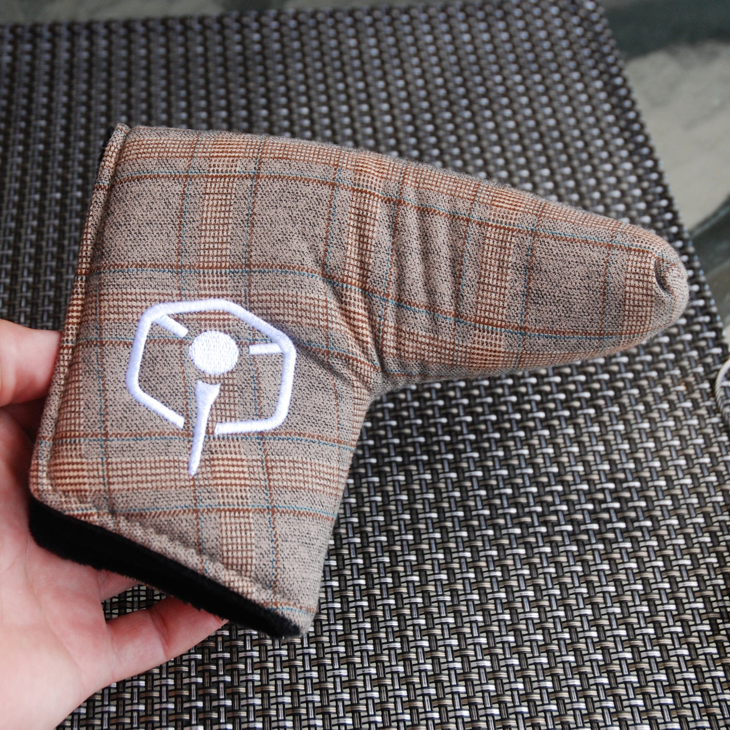 Tan Tweed Putter Cover