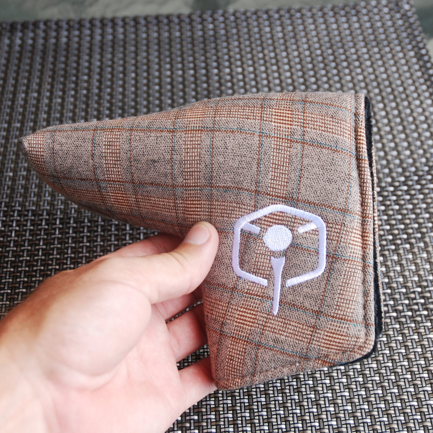 Tan Tweed Putter Cover