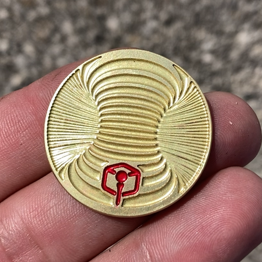 Thin Brass Ball Marker - Torus / Cubes #1 Micro