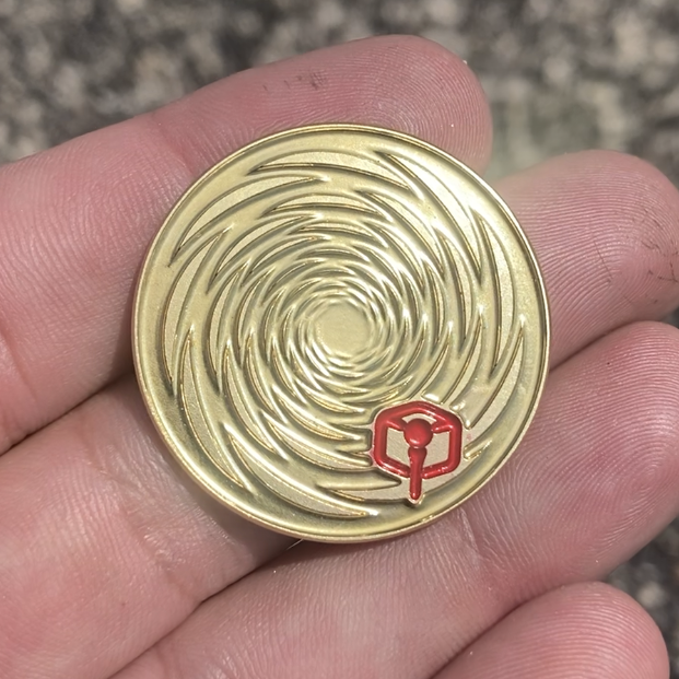 Thin Brass Ball Marker #3