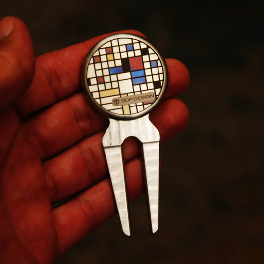 Mondrian Fidget Tool / Marker Combo